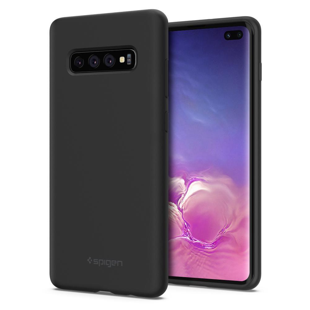 

Чехол Spigen для Samsung Galaxy S10 Plus Silicone Fit, Black