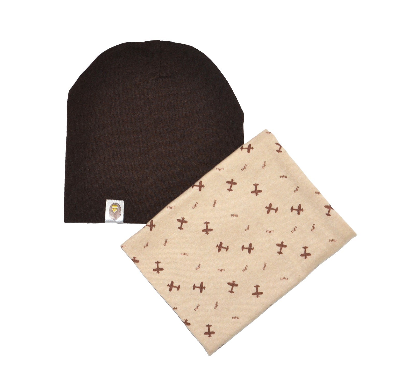 

Комплект Sweet Hats шапка и шарф-хомут самолётики черный 54 см (НУБ-01-495)