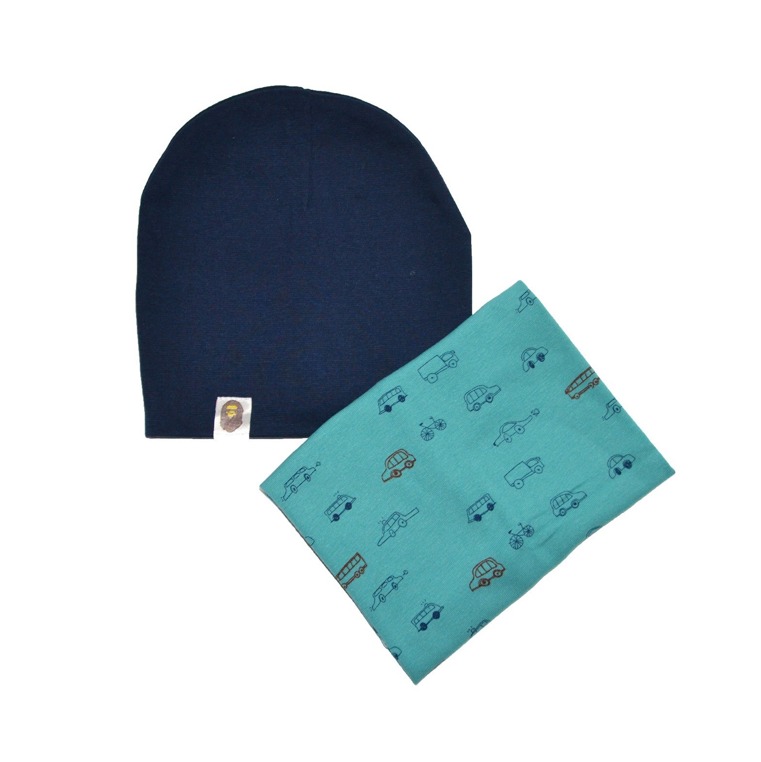

Комплект Sweet Hats шапка и шарф-труба машинки темно-синий 54 см (НУБ-01-512)