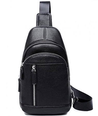 

Мужская кожаная сумка через плечо Tiding Bag Черный 15 x 32 x 6 см A25F-020-1A