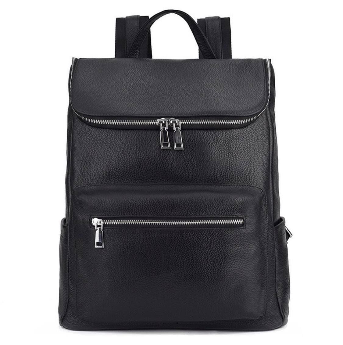 

Мужской кожаный рюкзак Tiding Bag Черный 28 х 30 х 10 см B2-21090A