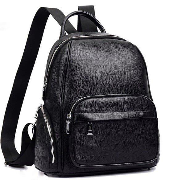 

Женский кожаный рюкзак Tiding Bag Черный 33 x 29 x 14,5 см 76354