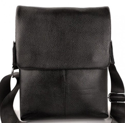 

Мужская кожаная сумка месенджер через плечо Tiding Bag Черный 23 x 29 x 8 см NM56554A