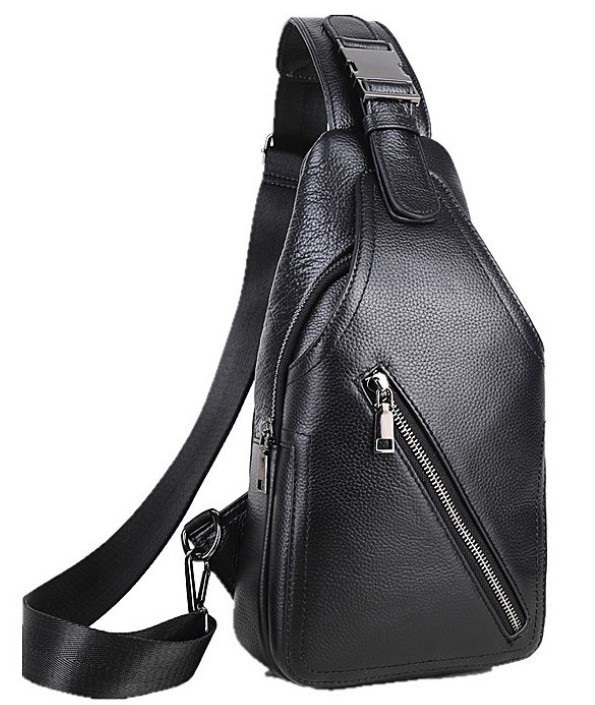 

Мужская кожаная сумка через плечо Tiding Bag Черный 16 x 31 x 5 см A25F-1912A
