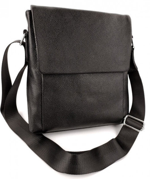 

Мужская кожаная сумка месенджер через плечо Tiding Bag Черный 24 x 27 x 7-8 см 110