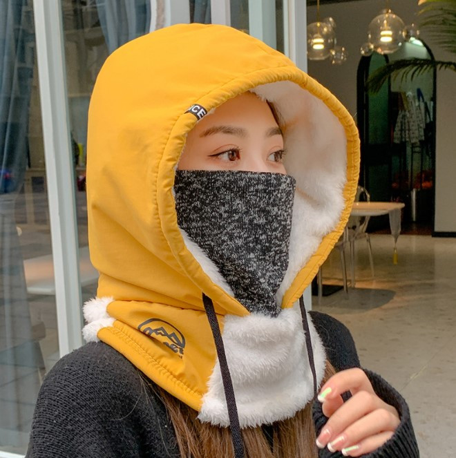 

Шапка Jsstore Капюшон с маской Желтая