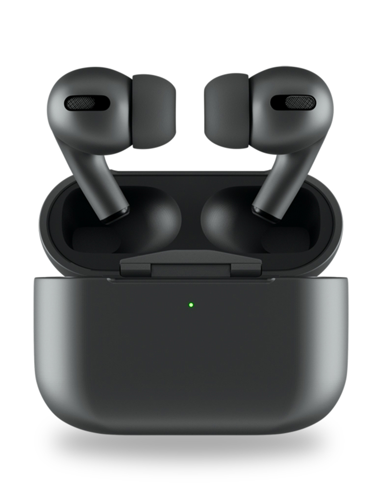 

Беспроводные bluetooth наушники Airoha Pro Black, автоподключение, беспроводная зарядка, мощный бас