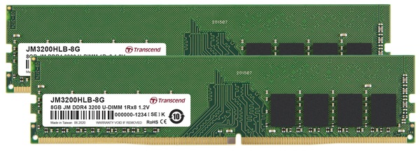 

Оперативна пам'ять Transcend DDR4 16GB 3200Mhz (JM3200HLB-16G) (JM3200HLB-16G)