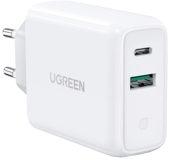 

Мережевий зарядний пристрій Ugreen CD170 36W USB + Type-C Charger (White (UGR-60468)