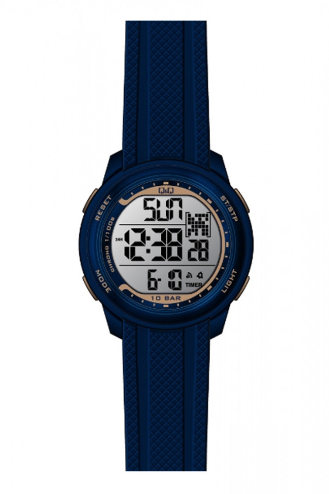 

Часы водонепроницаемые Q&Q M182j802y 10Bar противоударные dark blue (3749)