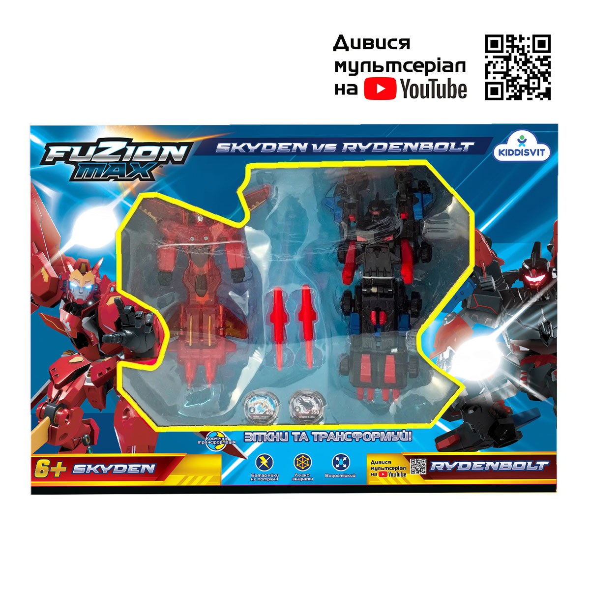

Игровой набор трансформеров FUZION MAX - Скайден и Райденболт (54021)