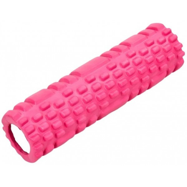 

Массажный ролик Grid Combi Yoga Roller 8х30 см розовый (роллер, валик, цилиндр для йоги, пилатеса и массажа)