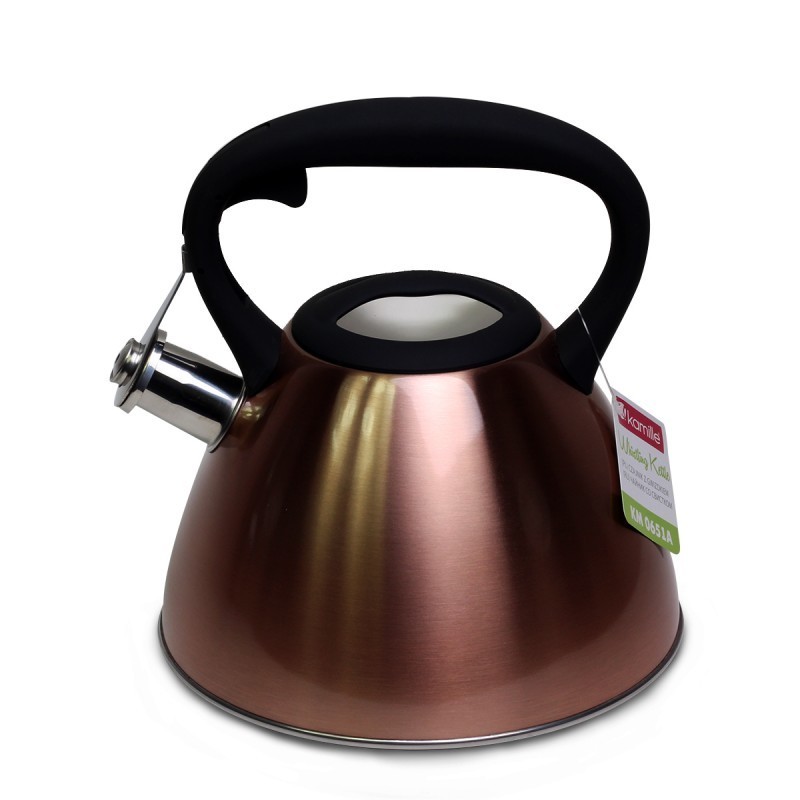 

Чайник Kamille бронзовый из нержавеющей стали 3 л KM 0651A