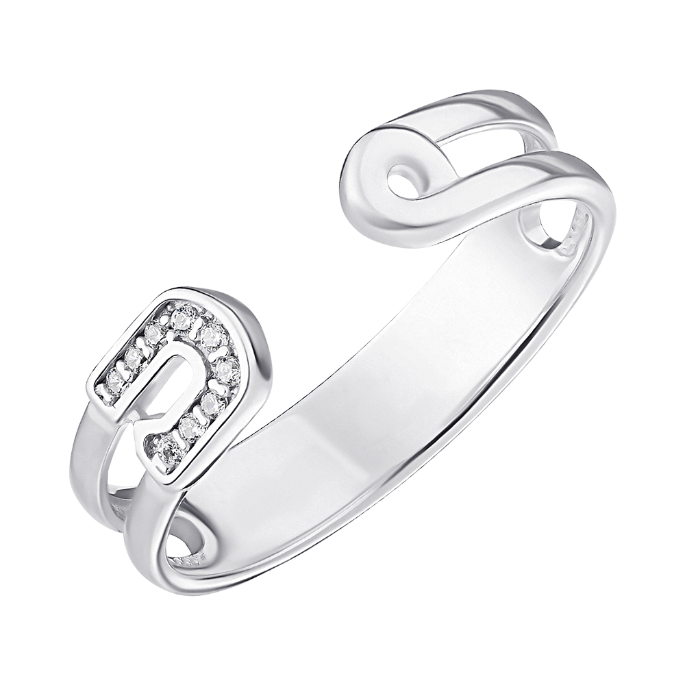 

Серебряное кольцо с фианитами 000148232 18.5 размера
