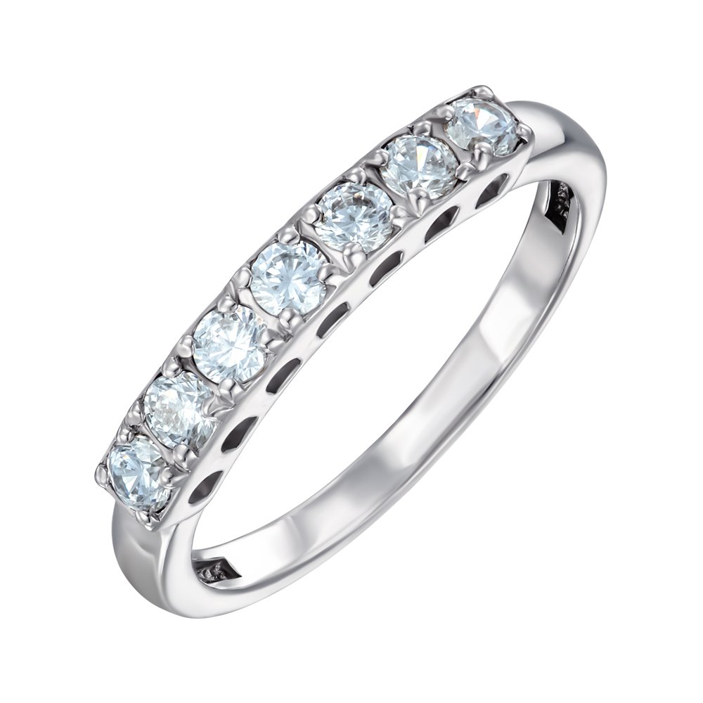 

Кольцо из серебра с фианитами 000151531 17.5 размера