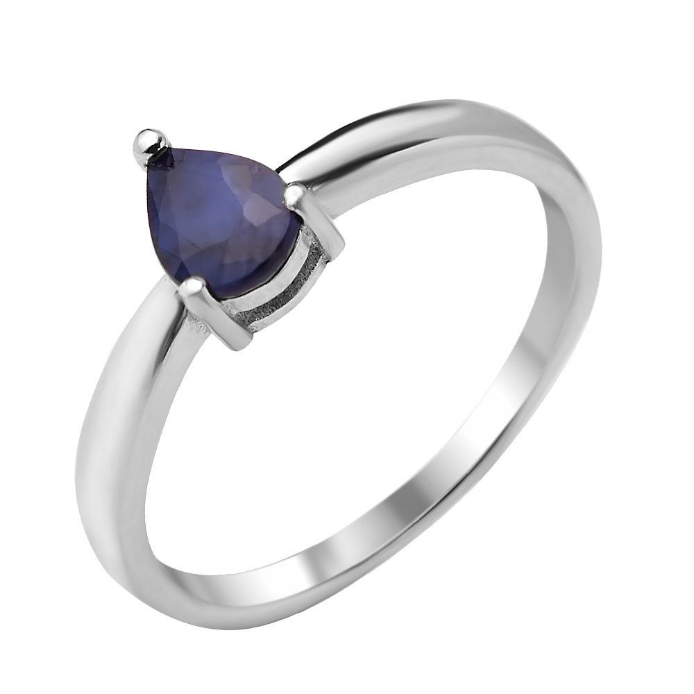 

Серебряное кольцо с сапфиром 000117814 18.5 размера