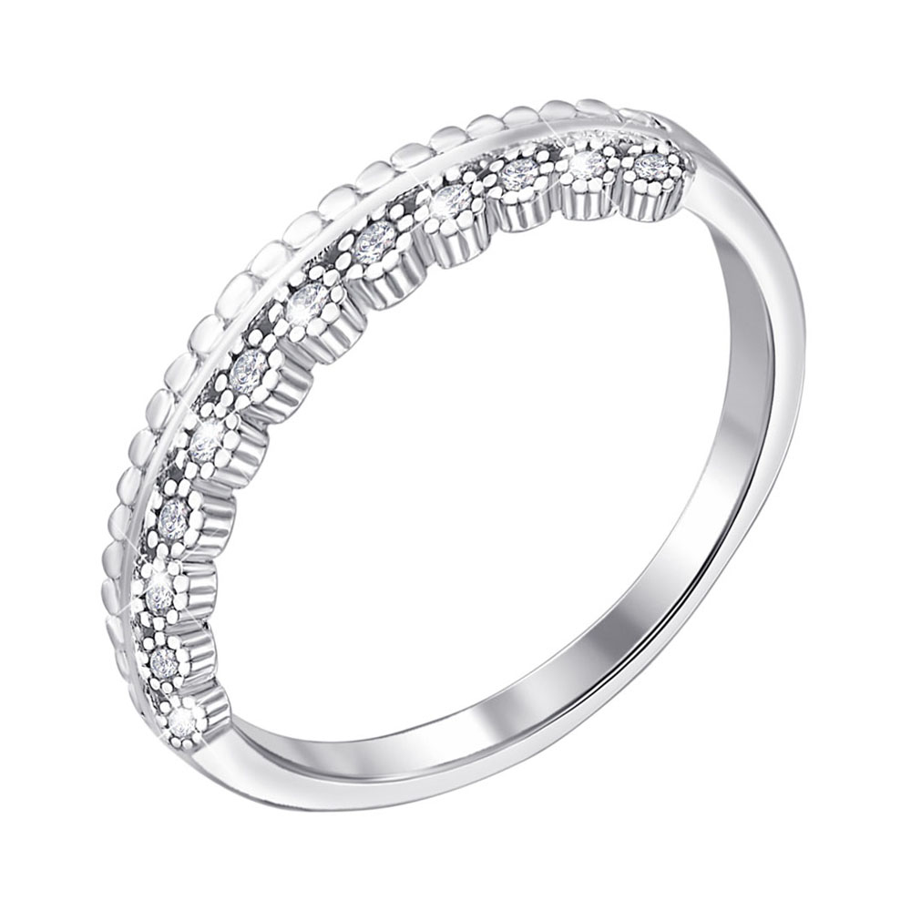 

Серебряное кольцо с цирконием 000140011 17.5 размера