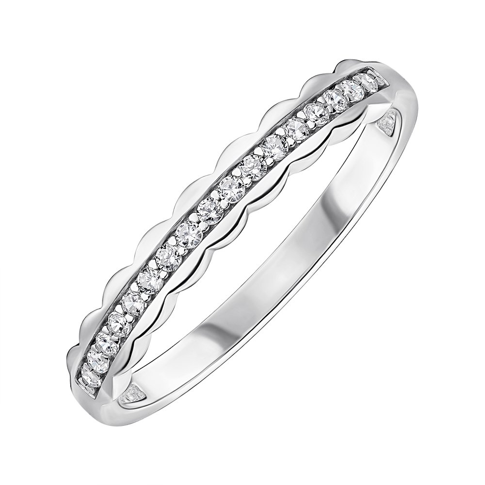 

Серебряное кольцо с фианитами 000148483 16 размера