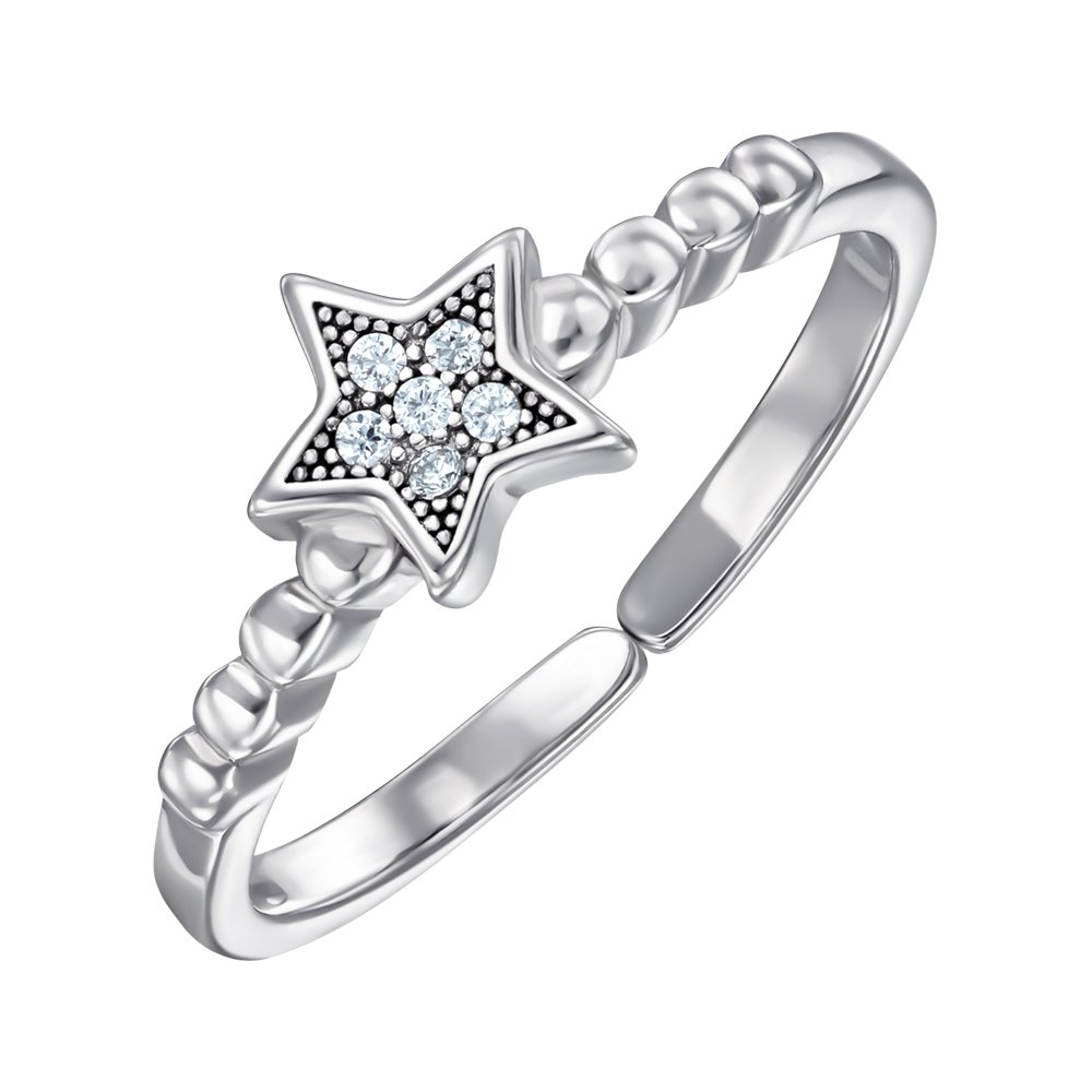 

Кольцо из серебра с фианитами 000125220 без размера