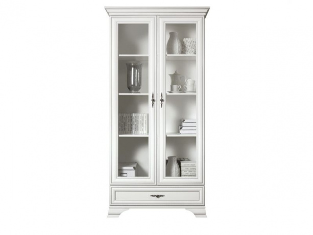 

Сервант Gerbor Кентуки REG2W1S 99,5×210×44 белый альпийский