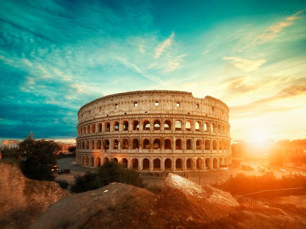 

Фотообои Арт-Обои Колизей под голубым небом №nus_10625 Жаккард