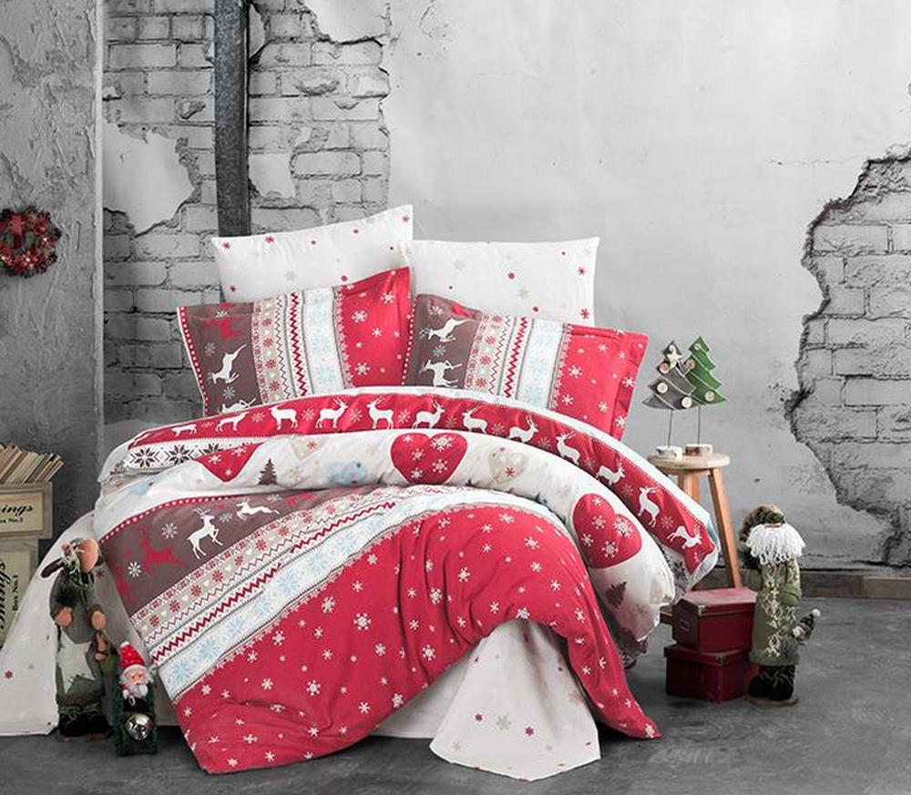 

Комплект постільної білизни Clasy Flanel 160x220 Santa