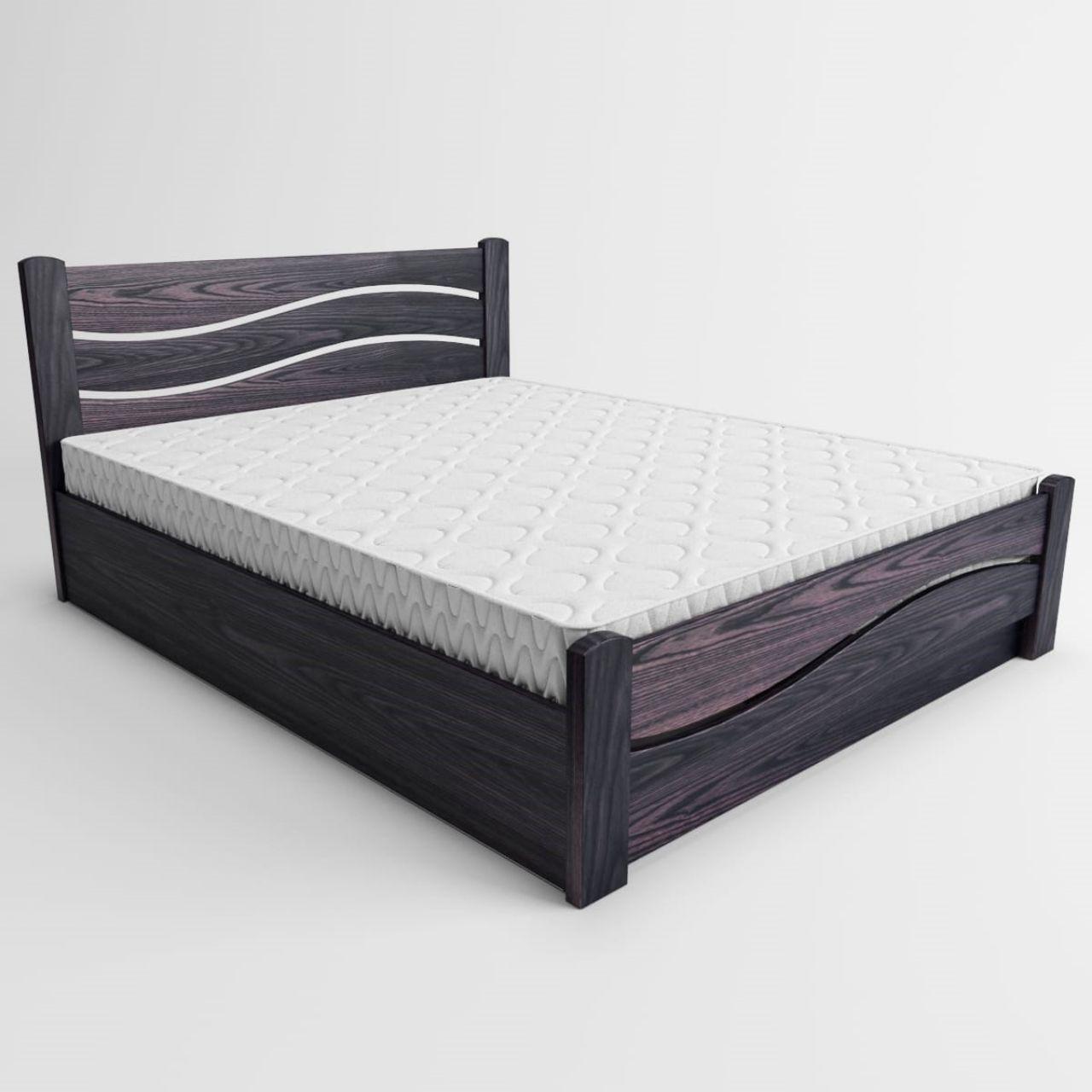 

Кровать деревянная из массива ясеня ХМФ Женева с подъемным механизмом 1400х1900 венге