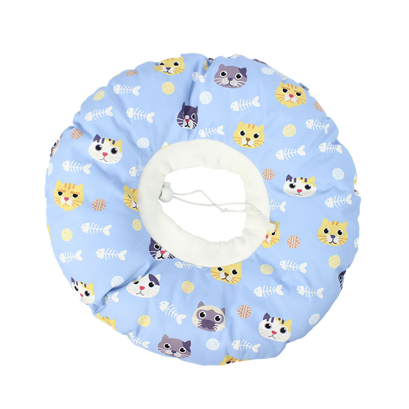 

Мягкий защитный воротник-подушка для кошек Hoopet 19G0005GF Blue Cats размер L