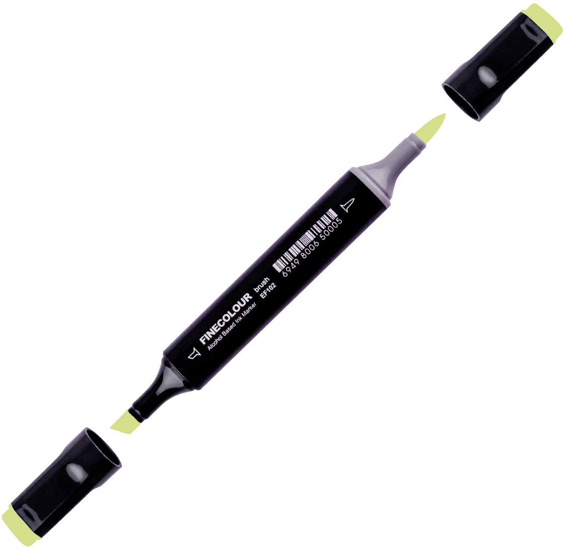 

Маркер Finecolour Brush спиртовой 024 серовато-зеленый YG24 (EF102-24)