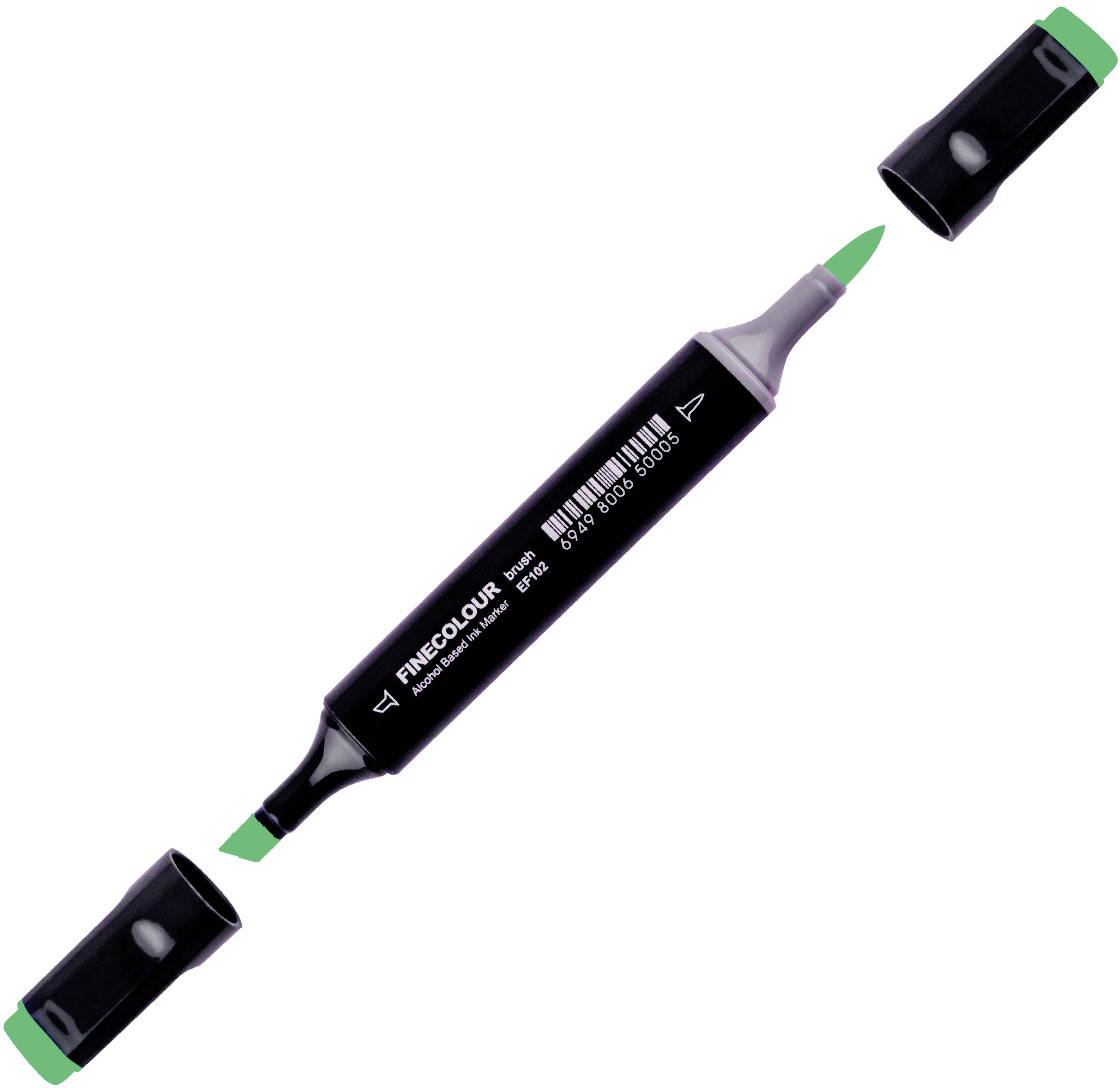 

Маркер Finecolour Brush спиртовой 055 изумрудно-зеленый G55 (EF102-55N)