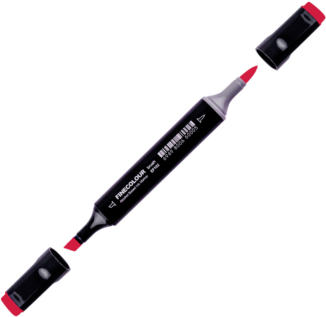 

Маркер Finecolour Brush спиртовой 146 глубокий красный цвет R146 (EF102-146)