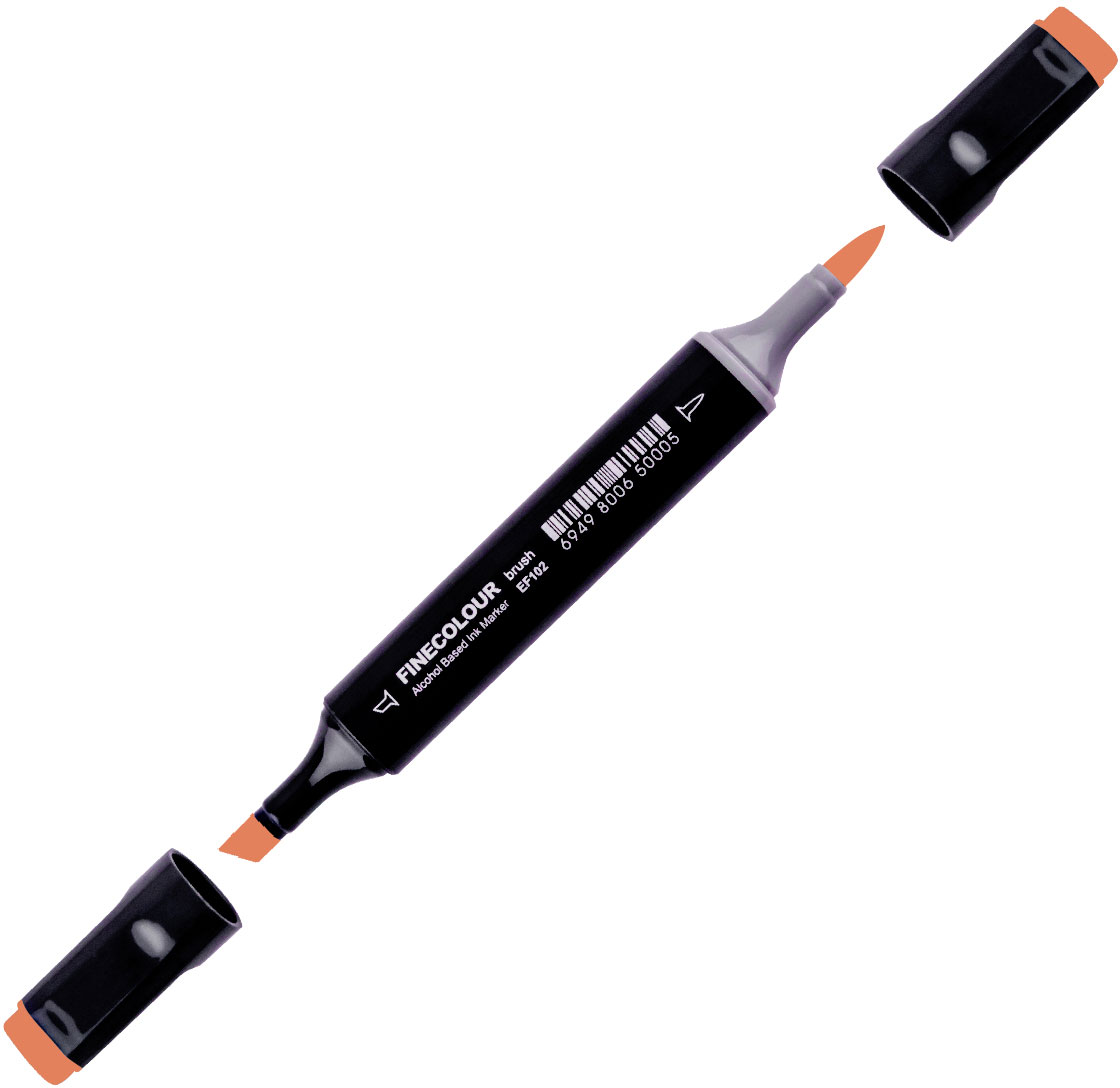 

Маркер Finecolour Brush спиртовой 163 ржавый красный YR163 (EF102-163)