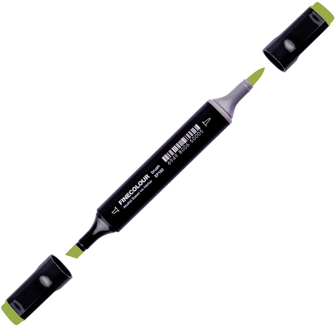 

Маркер Finecolour Brush спиртовой 030 оливковый YG30 (EF102-30)