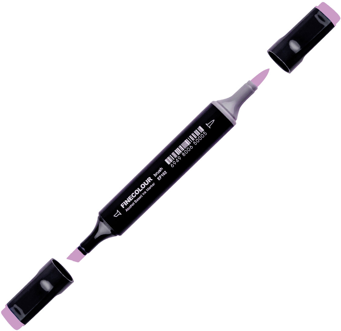 

Маркер Finecolour Brush спиртовой 119 светлый фиолетовый V119 (EF102-119)