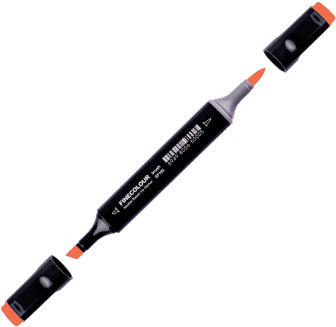 

Маркер Finecolour Brush спиртовой 214 красновато-оранжевый YR214 (EF102-214)