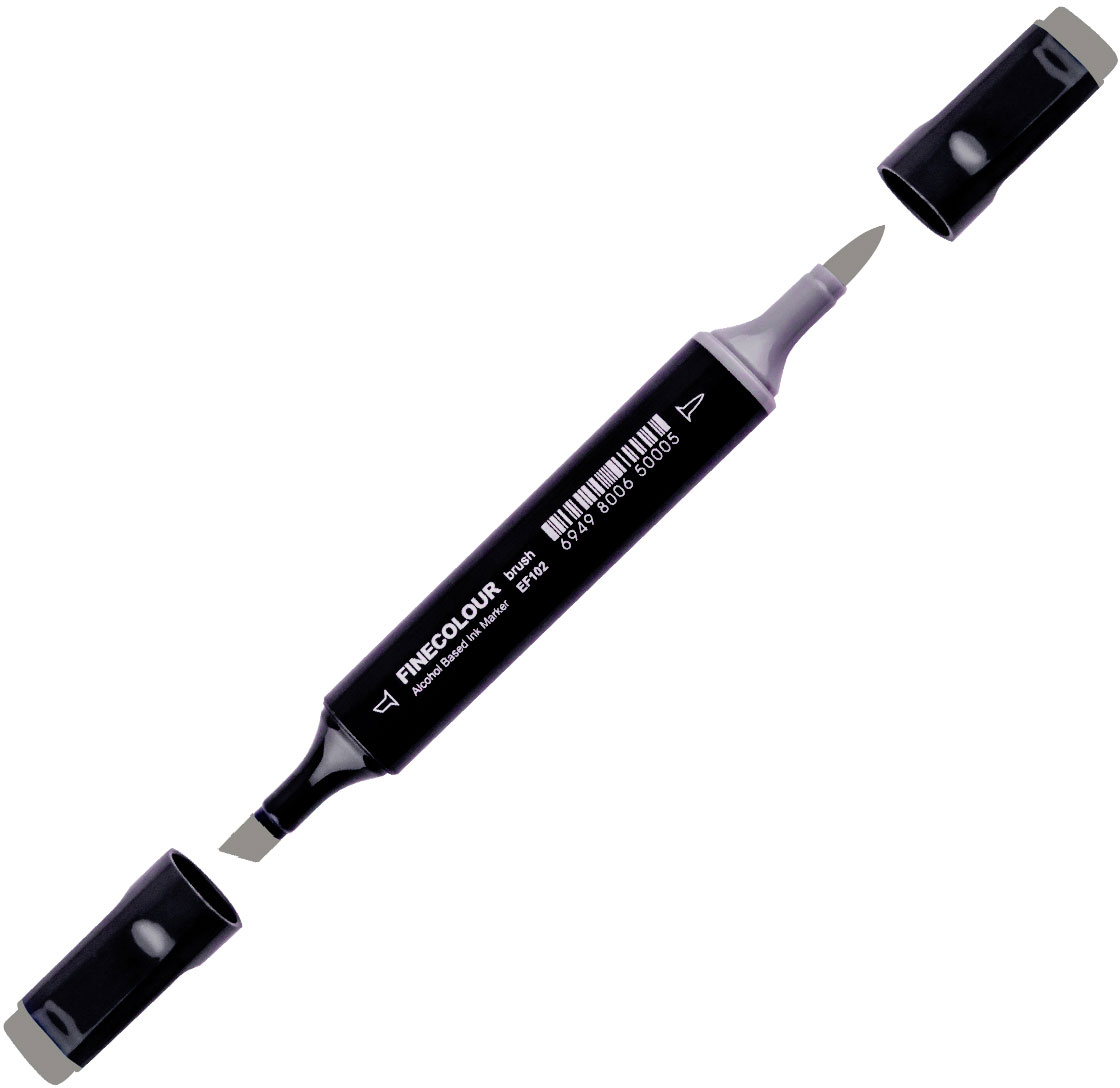 

Маркер Finecolour Brush спиртовой 256 серый тонер №7 TG256 (EF102-256)