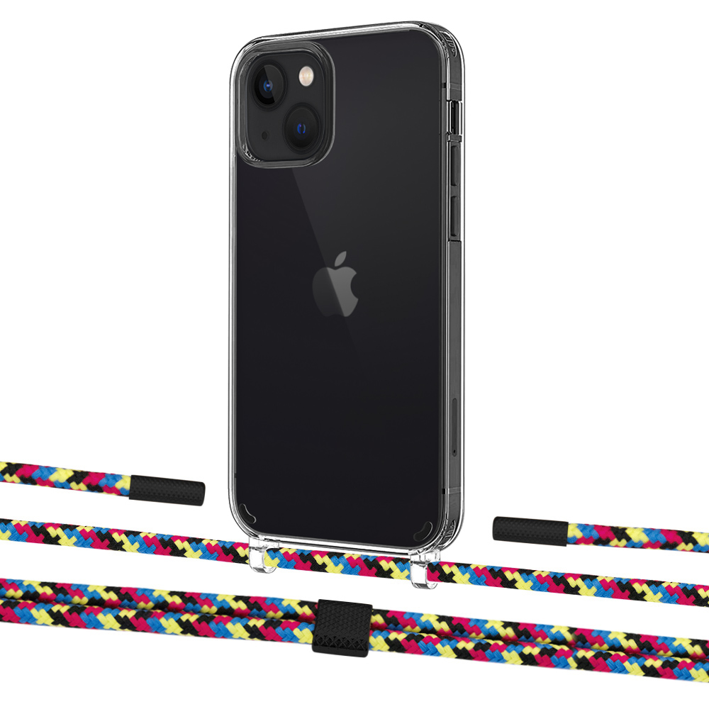 

Чехол Upex Crossbody Protection Case для iPhone 13 mini Crystal with Twine Critical Camouflage and Fausset Matte Black