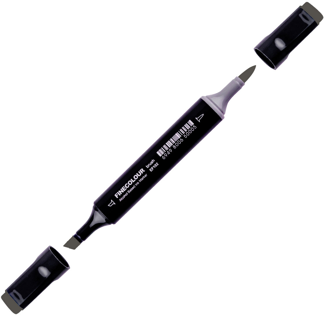 

Маркер Finecolour Brush спиртовой 258 серый тонер №10 TG258 (EF102-258)
