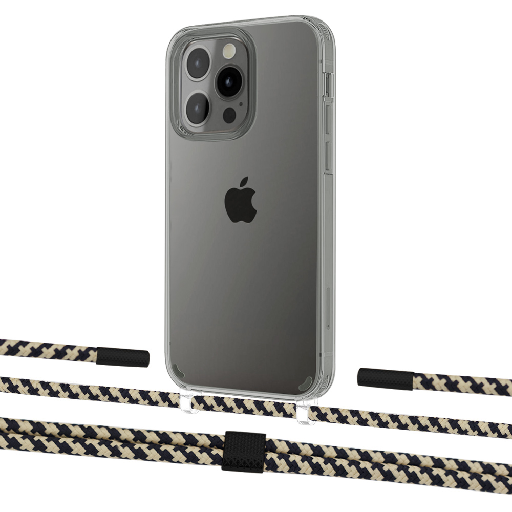 

Чехол Upex Crossbody Protection Case для iPhone 13 Pro Max Crystal with Twine Copper and Fausset Matte Black