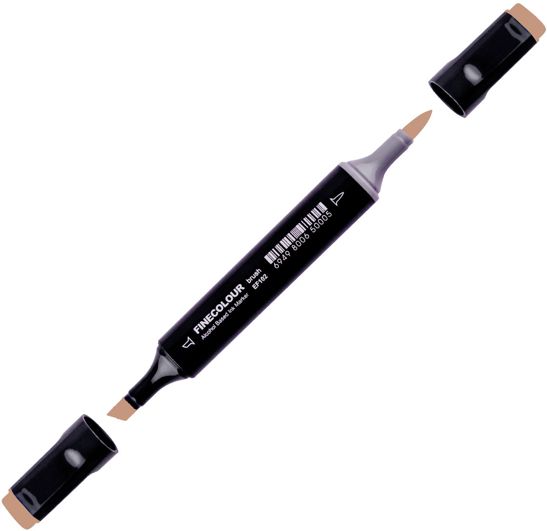 

Маркер Finecolour Brush спиртовой 410 карий E410 (EF102-410N)