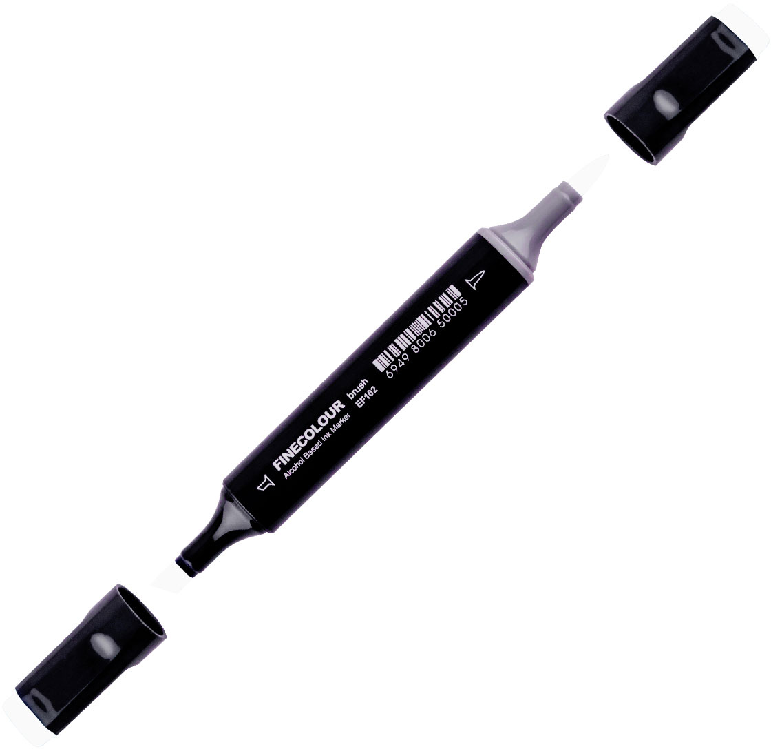 

Маркер Finecolour Brush спиртовой 312 серый тонер №0 TG312 (EF102-312N)