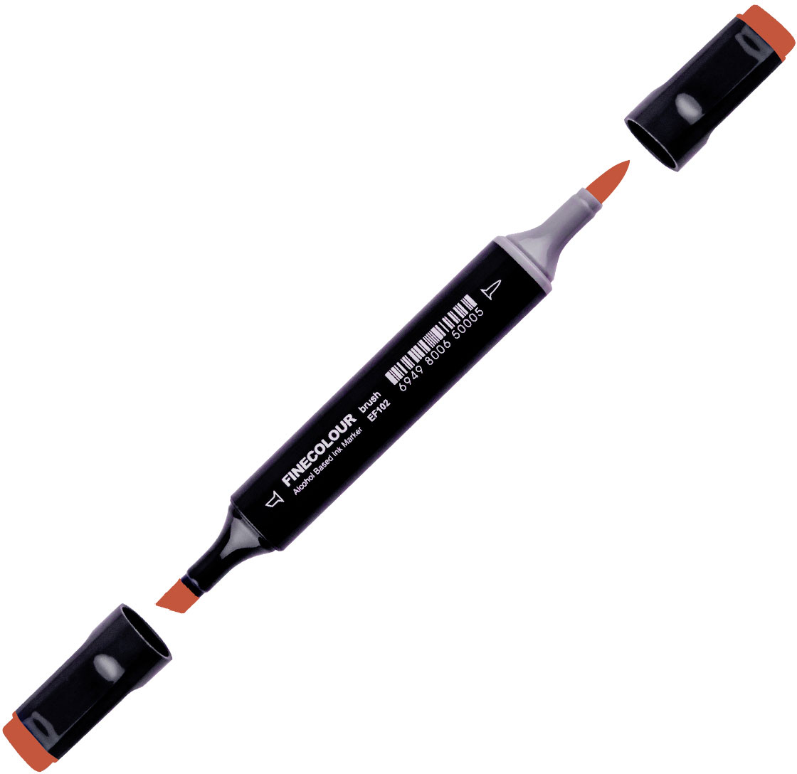 

Маркер Finecolour Brush спиртовой 405 красное дерево R405 (EF102-405N)