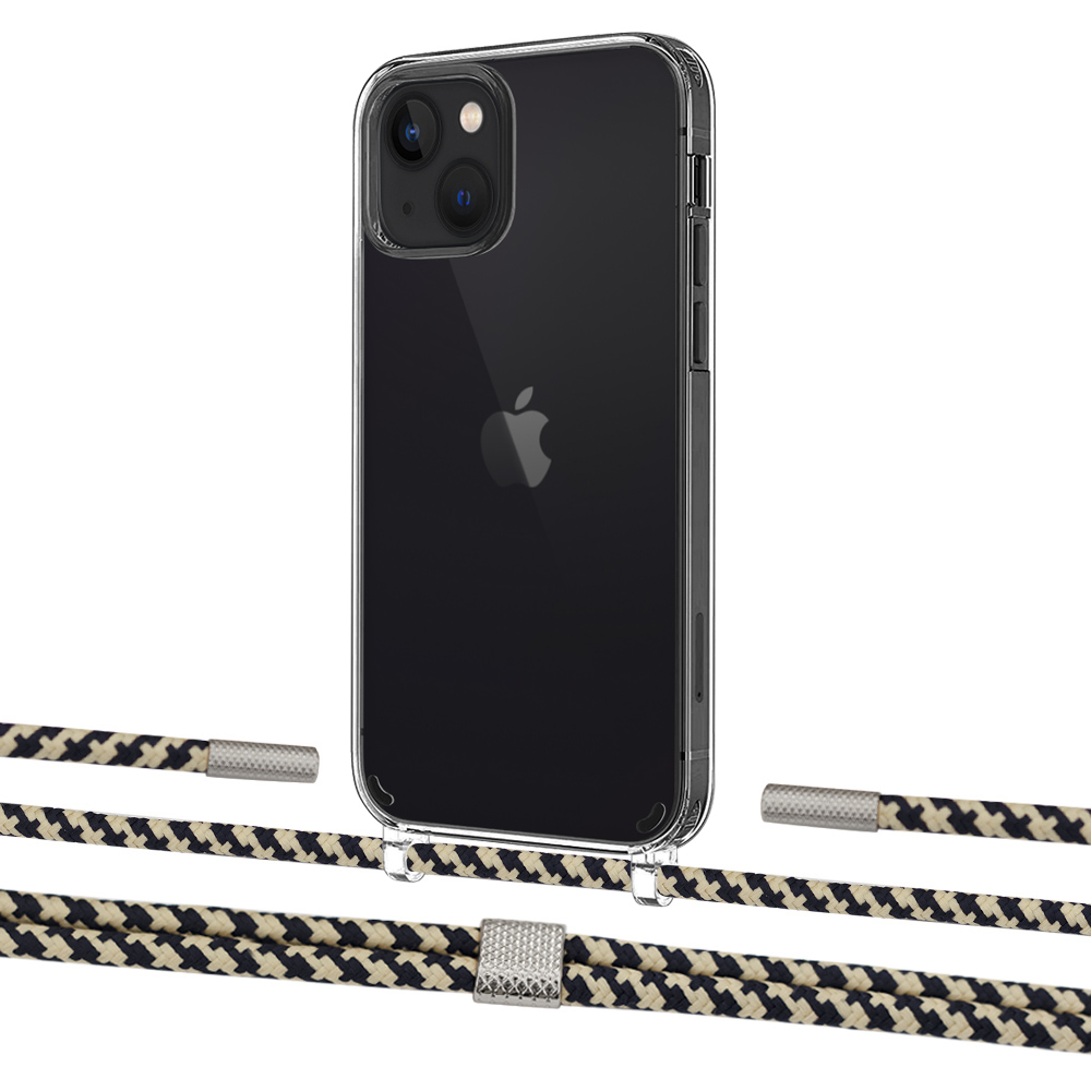 

Чехол Upex Crossbody Protection Case для iPhone 13 mini Crystal with Twine Copper and Fausset Silver