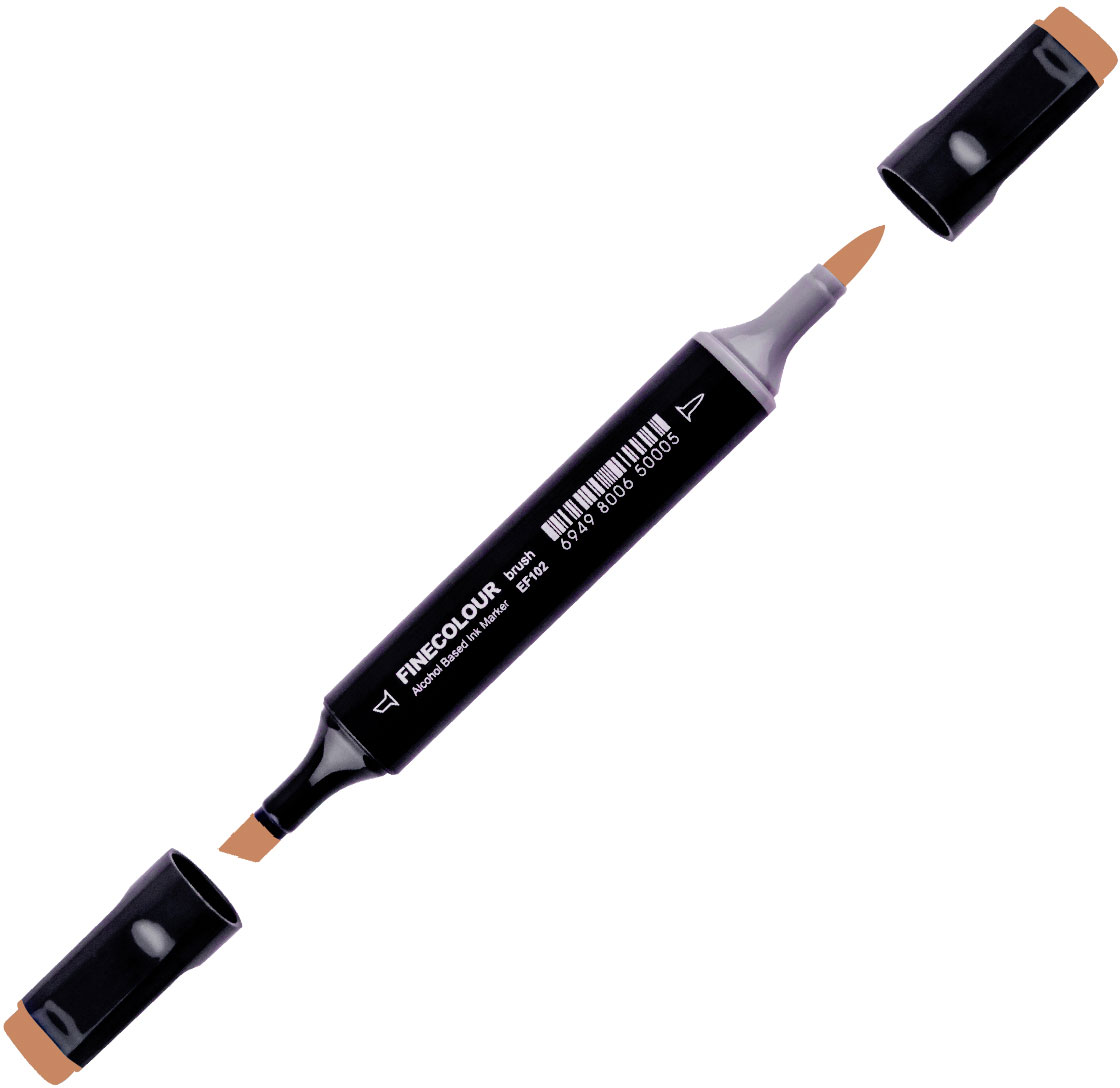 

Маркер Finecolour Brush спиртовой 417 светлый грецкий орех E417 (EF102-417N)