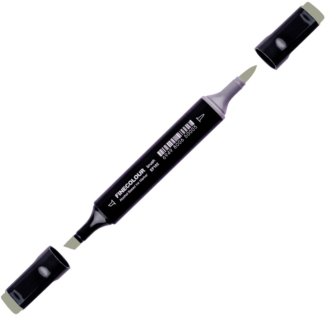 

Маркер Finecolour Brush спиртовой 457 зимняя ель YG457 (EF102-457N)