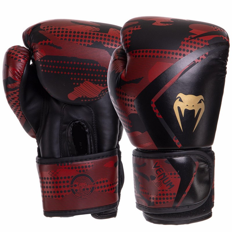 

Перчатки для бокса и единоборств Venum Heroe 3397 Red-Black 8 унций