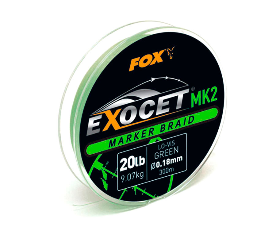 

Шнур FOX Exocet MK2 Marker Braid 0.18мм Green (арт.3838CBL012)