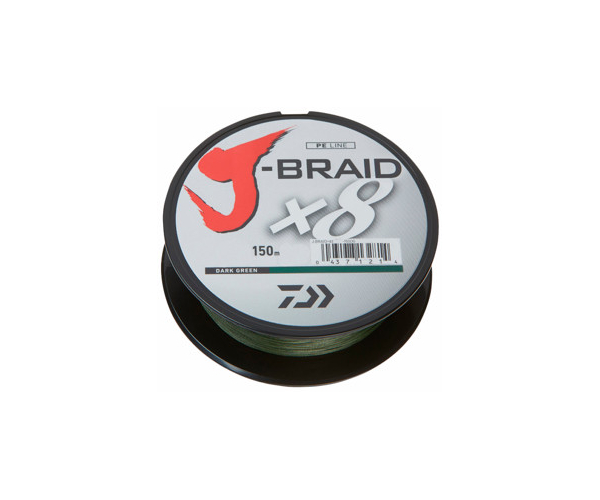 

Шнур Daiwa J-Braid X8 150m Dark Green 0.16mm 20lb/9kg (арт.123421352442)