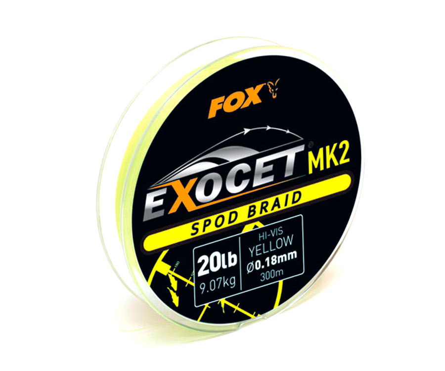 

Шнур FOX Exocet MK2 Spod Braid 0.18мм Yellow (арт.3838CBL013)
