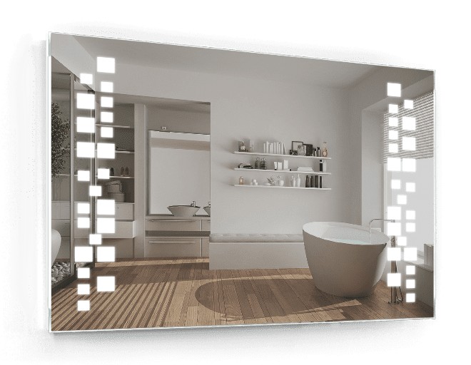 

Зеркало c LED подсветкой Smart Mirror сенсорное Aprilia SK 120х80 см Прямоугольное
